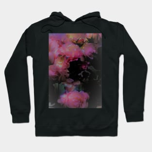 BEAUTIFUL PINK ROSE BLOOMS HAZY Hoodie